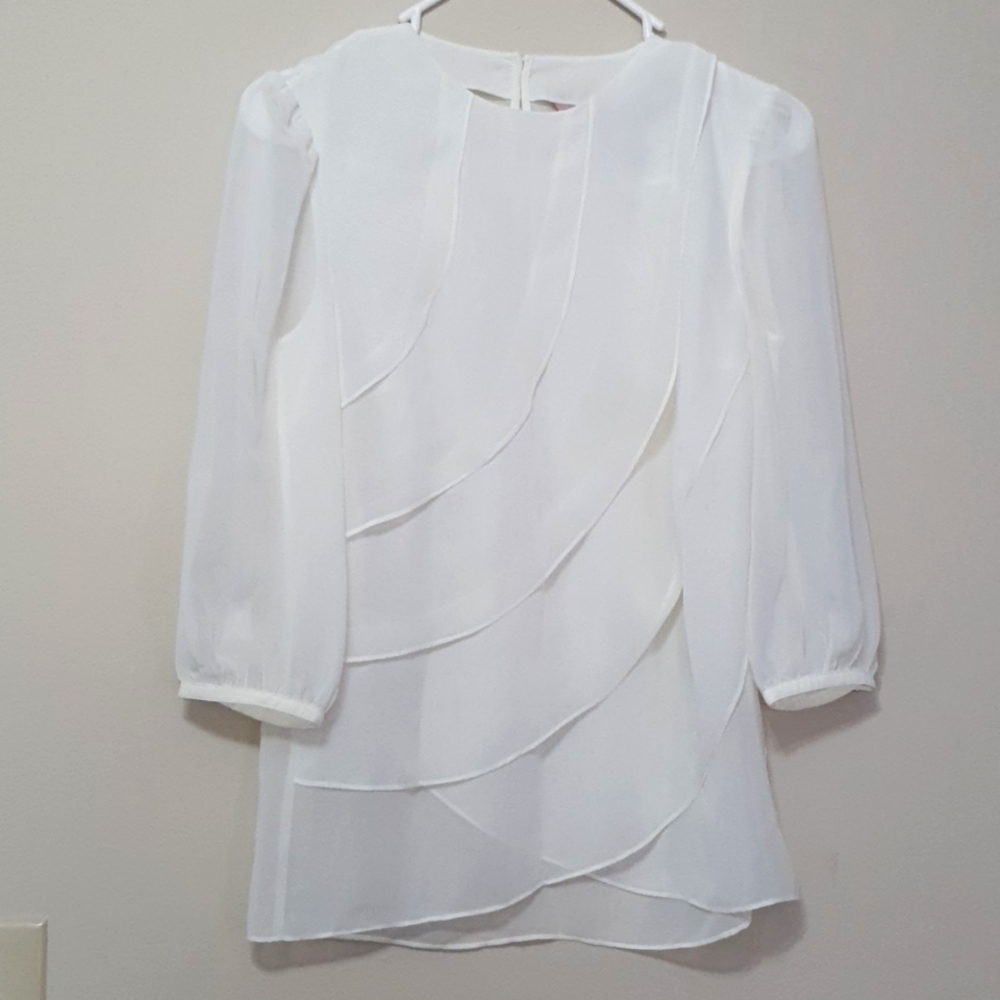 Ted Baker Designer White Tiered top